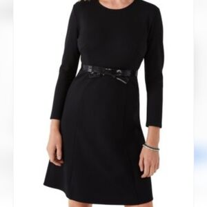 Kate Spade Bow Waist Ponte 3/4 Sleeve Dress